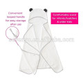 Ensemble de serviettes et débarbouillettes à capuchon en bambou 100% biologique | Serviette de bain à capuchon extra-large avec des oreilles de panda gris pour bébé nouveau-né